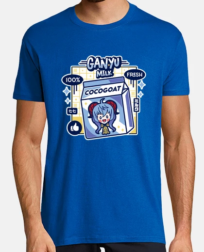 Tee-shirt lait de coco ganyu kawaii
