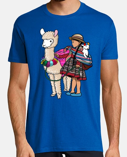 Tee-shirt lama bolivien