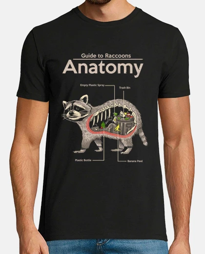 Tee-shirt l'anatomie d'une chemise de raton laveur