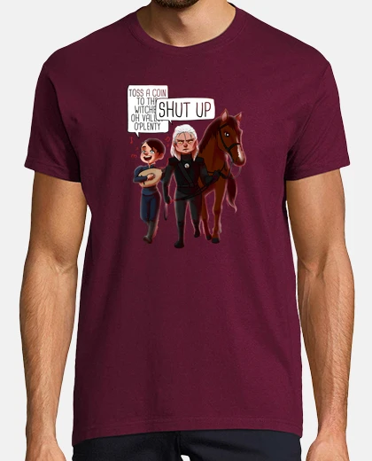 T-shirt lancia una coin al your witcher
