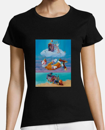 T-shirt l'angelo, il clown e il macchinista
