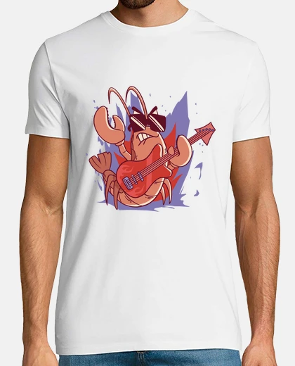 Camiseta langosta de la música rock