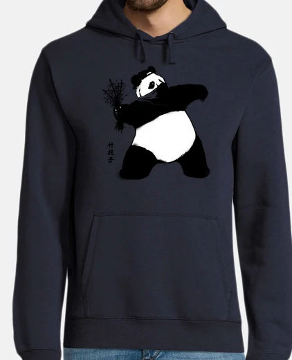 Sudadera lanzador de bambú para hombre con capucha