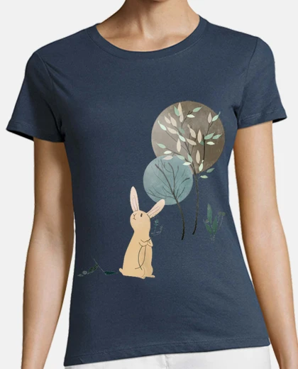 Tee-shirt lapin boho style art chic bohème