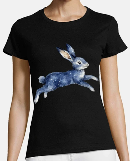 Tee-shirt lapin ciel bleu