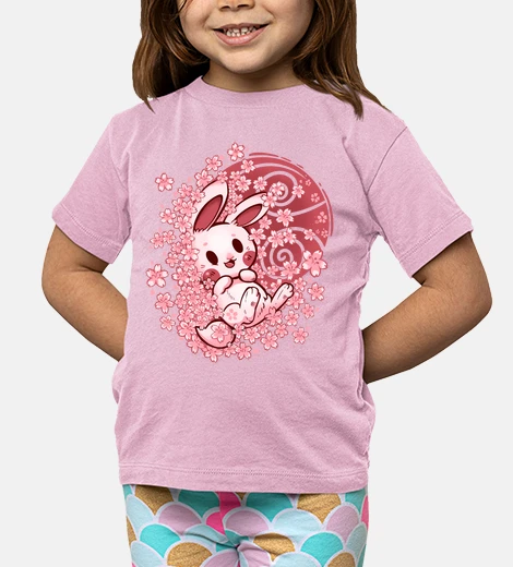 Vêtements lapin de fleur de printemps - chemise pour enfants