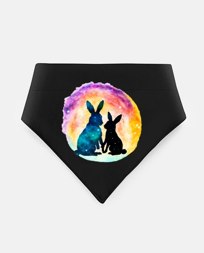 Mascotas lapin et  lapereau  maman à son bébé