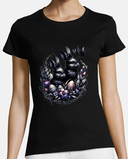 Tee-shirt lapin et oiseau