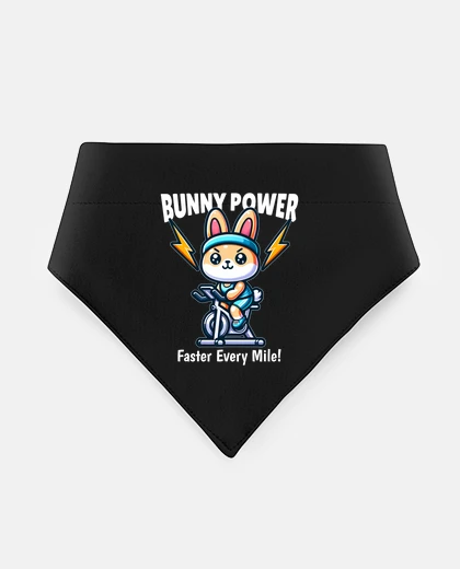 Mascotas lapin faisant du spinning dans la salle