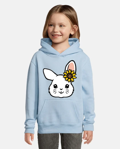 Vêtements lapin mignon avec tournesol oreille drôle 
