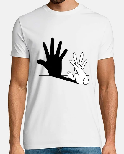 Tee-shirt lapin ombre man o