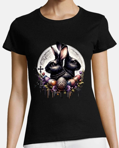 Tee-shirt lapin style emo