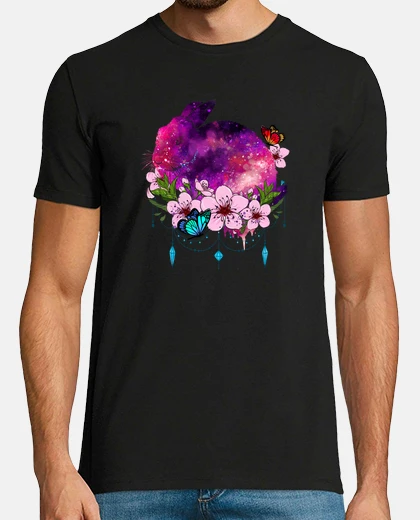 Tee-shirt lapin violet