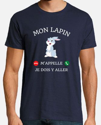 t shirt mon lapin m'appelle humour lapin drole' T-shirt Homme