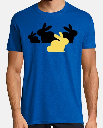 Tee-shirt Lapins distressed Grunge Silhouette