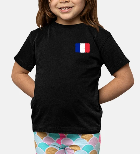 Ropa larga vida a francia logo marca en el pecho