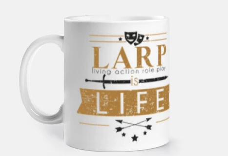 LARP is Life amarillo - Taza