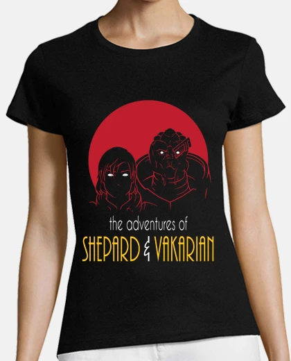 Camiseta las aventuras de femshep y vakarian lady tee