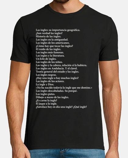 Camiseta Las ingles - blanco, hombre