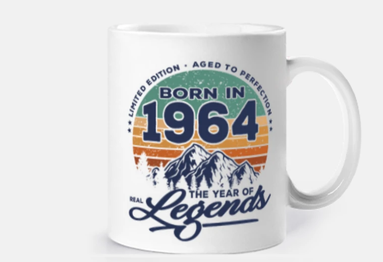 Taza Las leyendas reales nacen en 1964