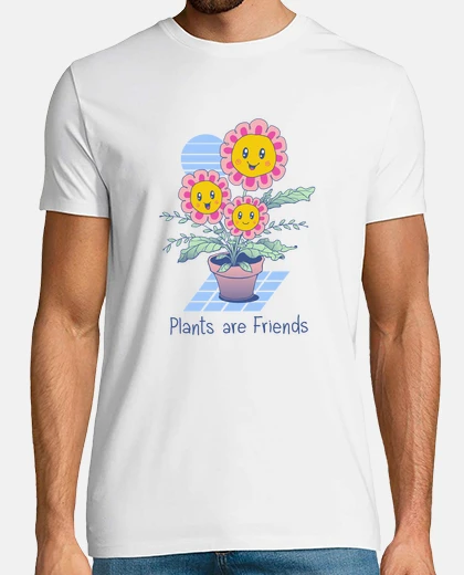 Camiseta las plantas son amigos camisa para hombre