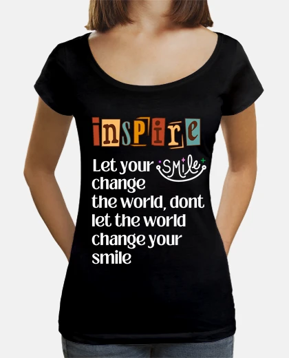 T-shirt lascia che il tuo sorriso cambi il mond