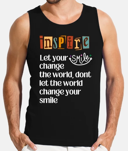 T-shirt lascia che il tuo sorriso cambi il mond