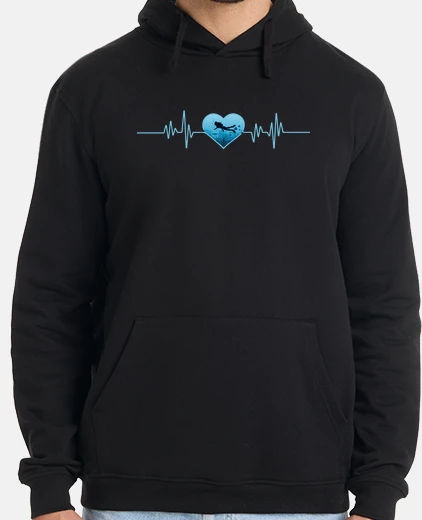 Sudadera latido del corazón de buceo