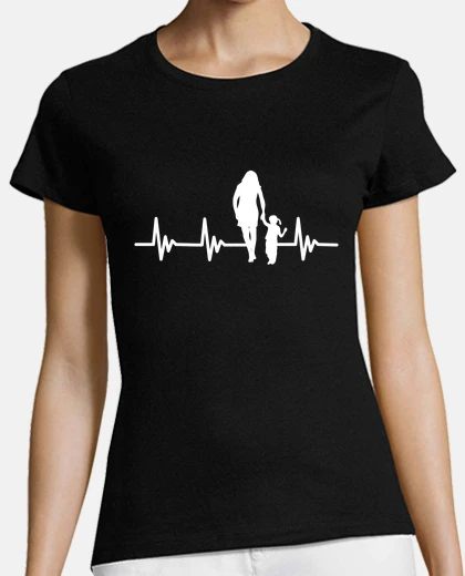 Playera latido del corazón madre hija pulso