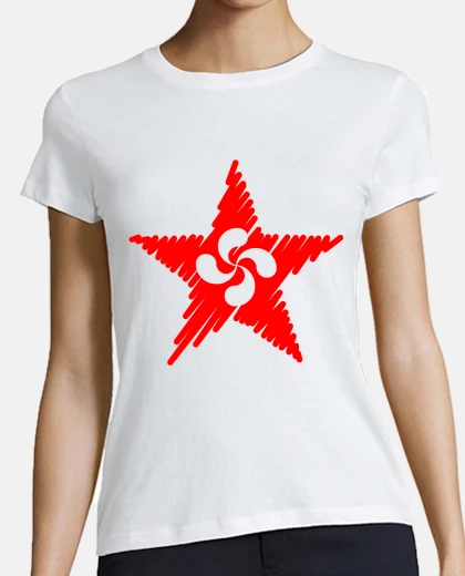 Playera Lauburu Estrella Roja Trazos 2