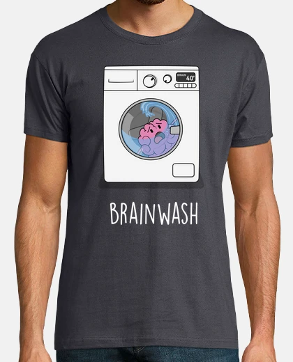 Tee-shirt lavage de cerveau noir