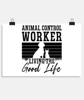 lavoratore di controllo degli animali a