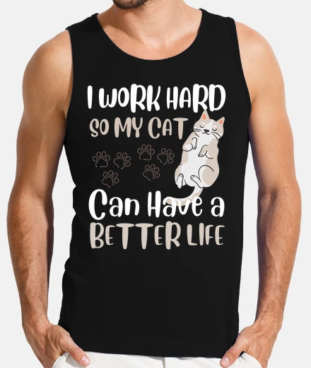 T-shirt lavoro sodo in modo che il mio gatto po