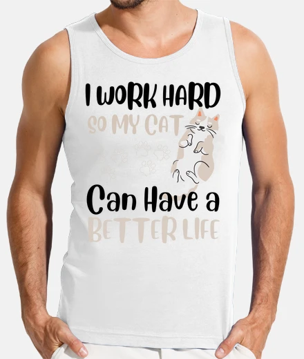 T-shirt lavoro sodo in modo che il mio gatto po