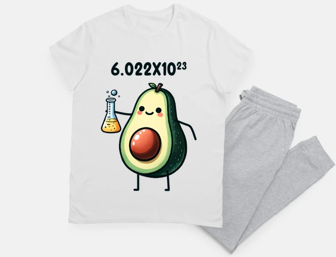 Pyjama lawyer chemist mole number avogadro night sleep constant students in