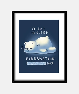 Lazy Polar bear - eat sleep repeat