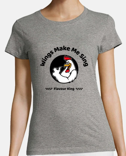 T-shirt le ali degli amanti del pollo mi fanno 