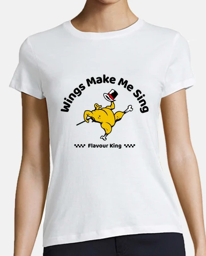 T-shirt le ali degli amanti del pollo mi fanno 