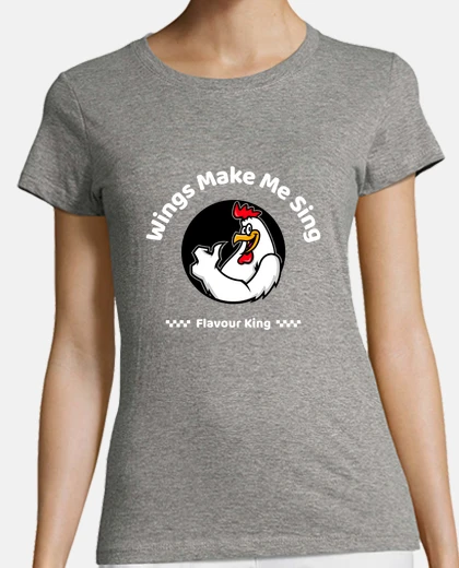 T-shirt le ali degli amanti del pollo mi fanno 