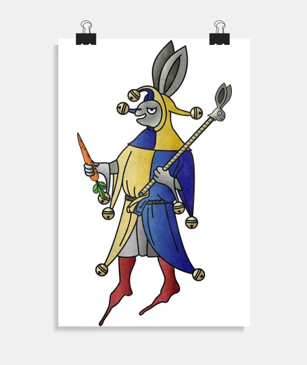 Poster le bouffon du lapin