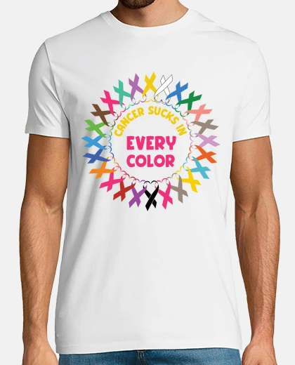 Tee-shirt le cancer suce de toutes les couleurs
