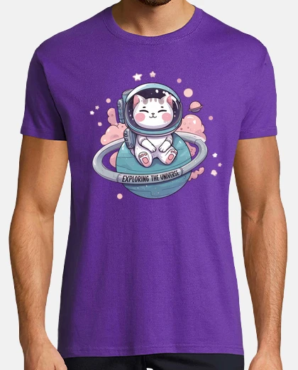 Tee-shirt le chat le plus courageux de l39espace