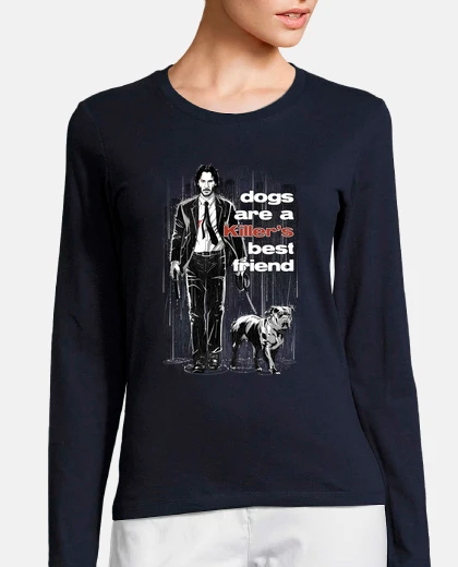 Tee-shirt le chien est le meilleur ami d39un tueu
