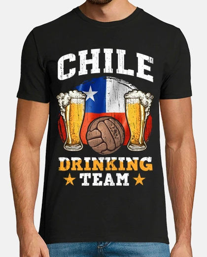 Tee-shirt le chili boit du football et de la bièr