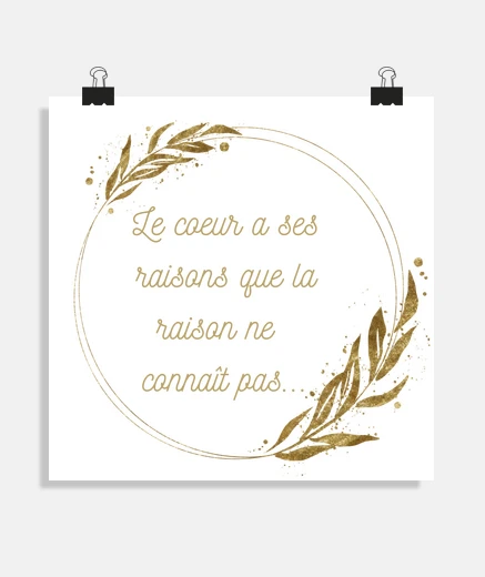 Poster Le cœur a ses raisons
