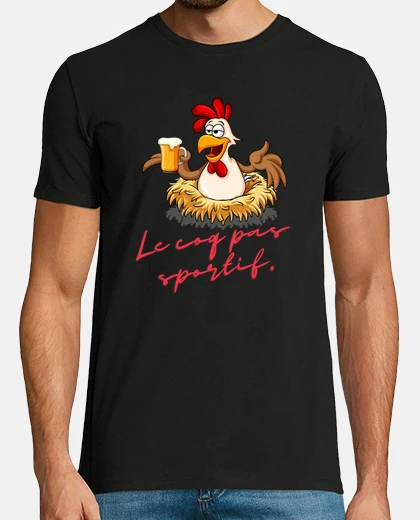 Tee-shirt Le coq pas sportif humour drole