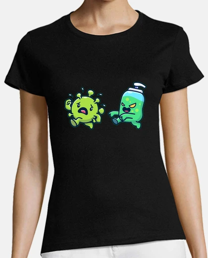 Tee-shirt le coronavirus a peur du savon