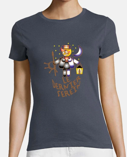 Tee-shirt le dernier serein paris v noir