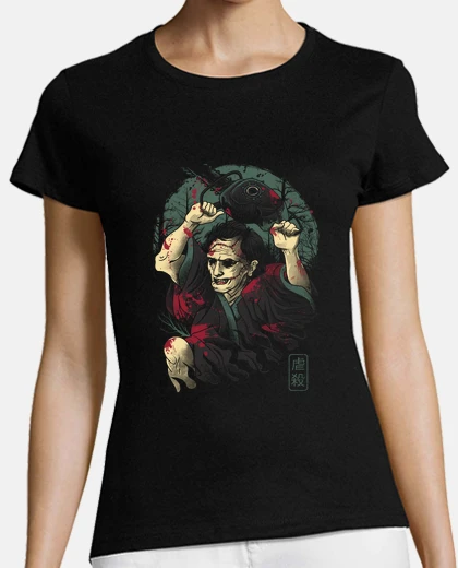 T-shirt le donne della camicia da massacro samurai