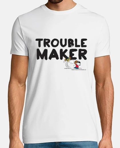 Tee-shirt le fauteur de troubles Charlie Brown Lu